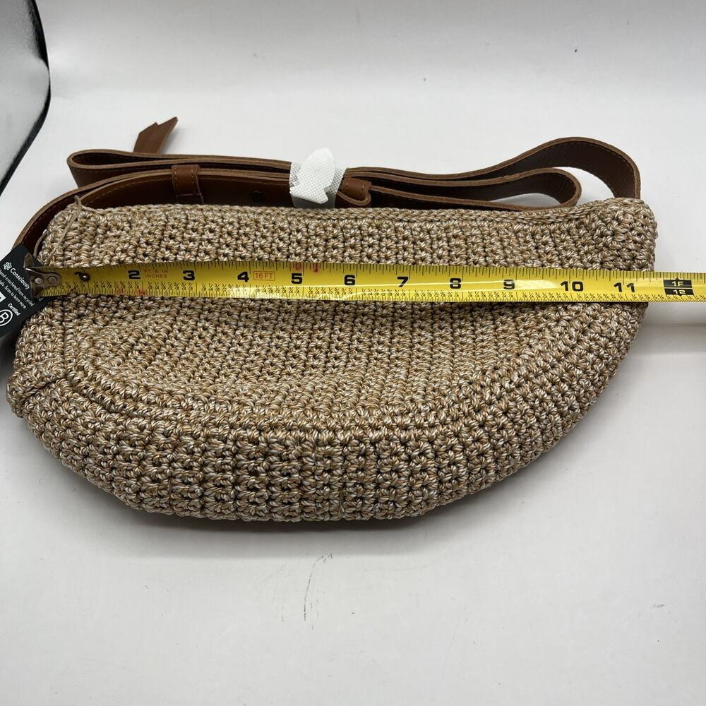 The Sak Tess Sling Bag in Crochet Adjustable Strap Medium Purse Bamboo Crochet - Picture 6 of 8